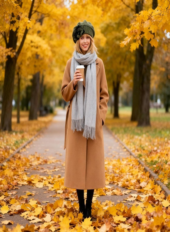 Ruphedy قبعات صوفية نسائية من روبيدي، قبعة فرنسية، قبعة شتوية Hy022 (Hy023-أخضر) - Image 5